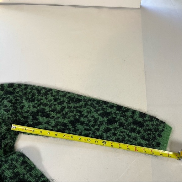 Coach Sweater Womens Large Crew Neck Top Pullover Mohair Leopard Grunge - Picture 8 of 9